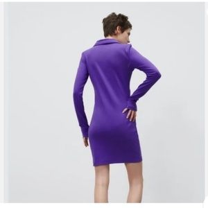 Shirt dress with ruching